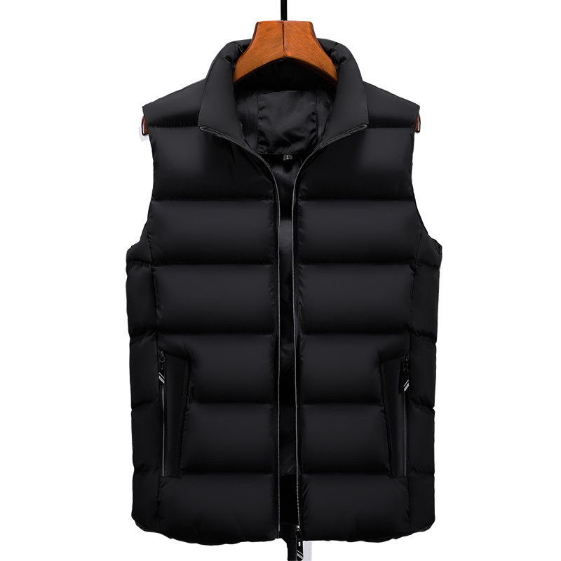 High quality customized logo men's sleeveless bubble vest winter outdoor reflective jacket safety dolphin vest wholesale