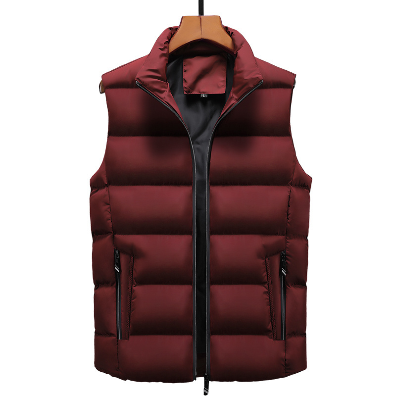 High quality customized logo men's sleeveless bubble vest winter outdoor reflective jacket safety dolphin vest wholesale