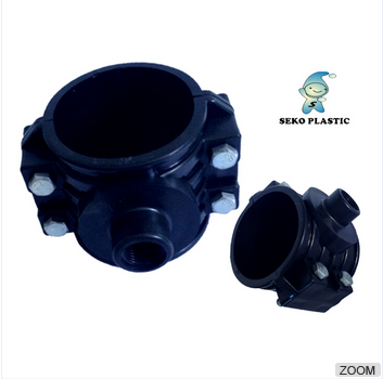 Adding exit PN16 High quality pipe fittings HDPE High pressure PP compression clamp