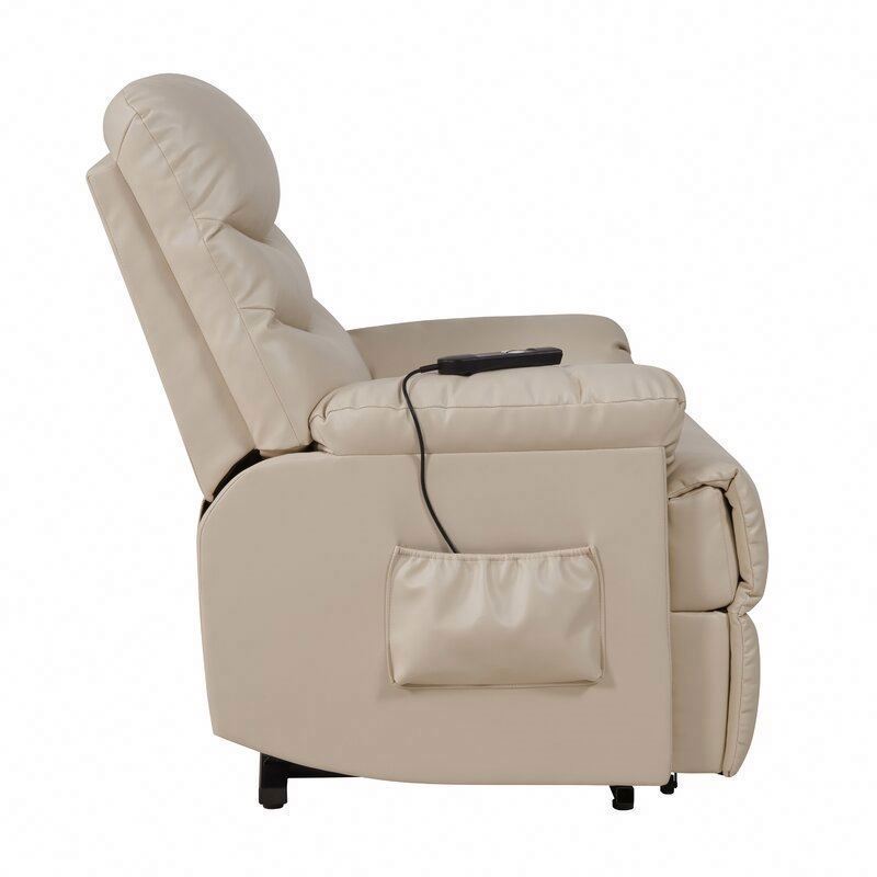 XIHAO Electric Power Lift Recliner Chair Sillas Reclinables Para Las Personas De Edad Avanzada White Leather Theater Recliner