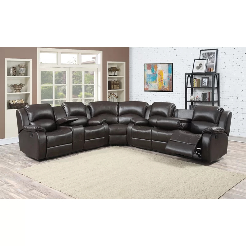 XIHAO Wholesale Price Leather Curved Sectional Reclining Chair Sofa Set Furniture Recliner Living Room