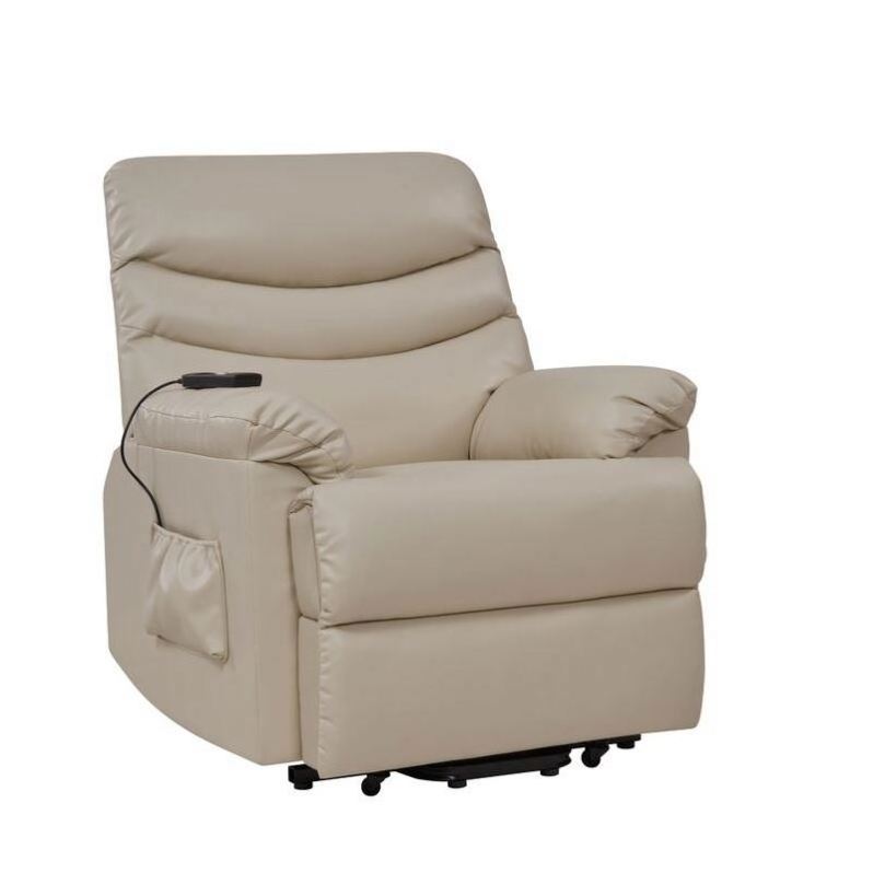 XIHAO Electric Power Lift Recliner Chair Sillas Reclinables Para Las Personas De Edad Avanzada White Leather Theater Recliner