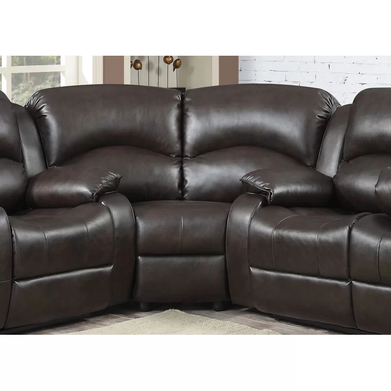 XIHAO Wholesale Price Leather Curved Sectional Reclining Chair Sofa Set Furniture Recliner Living Room