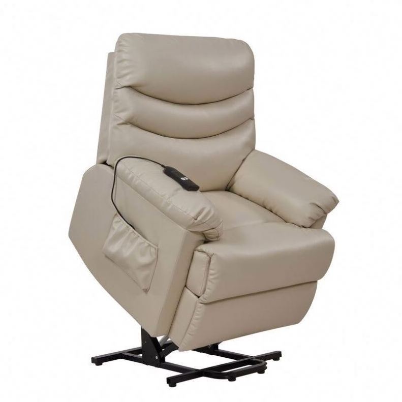 XIHAO Electric Power Lift Recliner Chair Sillas Reclinables Para Las Personas De Edad Avanzada White Leather Theater Recliner