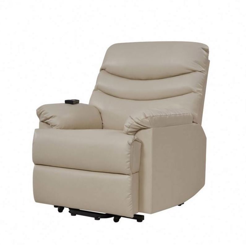 XIHAO Electric Power Lift Recliner Chair Sillas Reclinables Para Las Personas De Edad Avanzada White Leather Theater Recliner