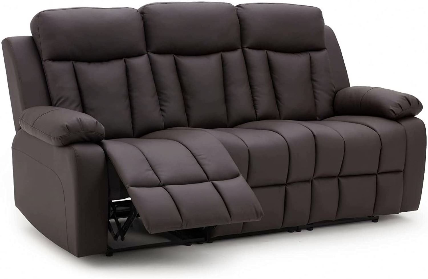 XIHAO American Style Double Cup Holders 2 Seater Reclining Leather Sofa Sectional Sofa Recliner