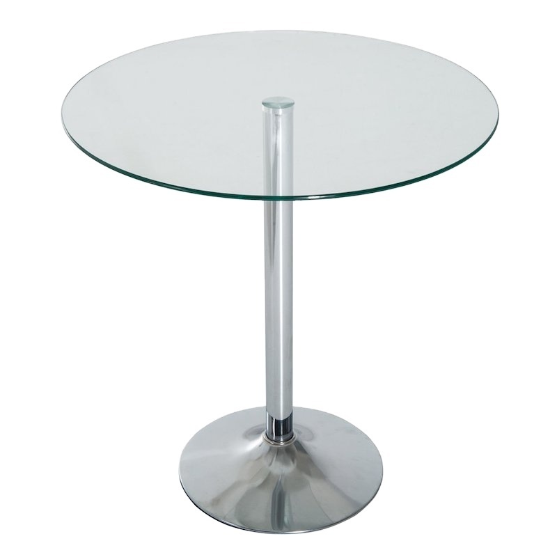 Factory Price Modern Home Small Round Clear Glass Sofa Side Table