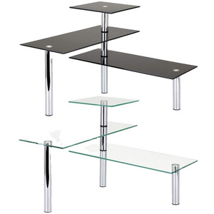 Wholesale Functional 3-Tier Glass Kitchen Corner Worktop Storage Organizer