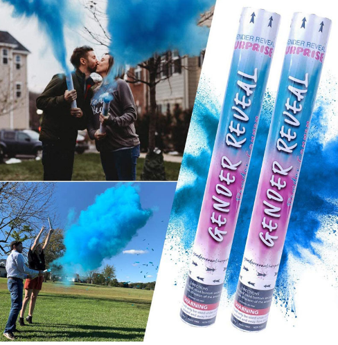 Blue Pink Boy Girl Gender Reveal Cannon Party Supplies Biodegradable Confetti Launcher Baby Shower Party Popper