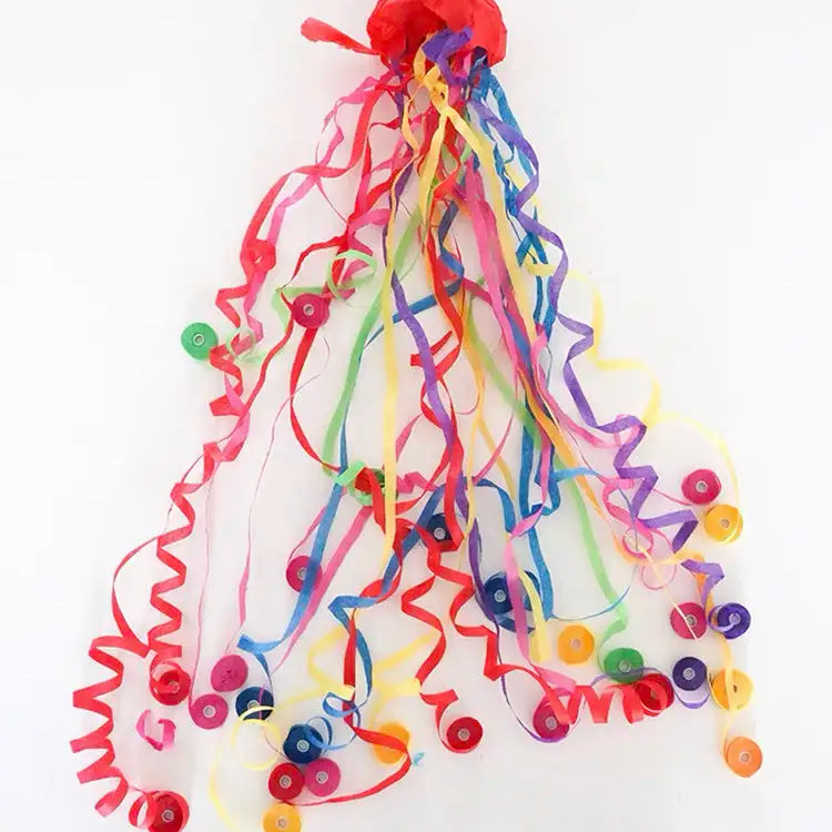 Party popper  handheld throw  Spider Silk Confetti Streamer