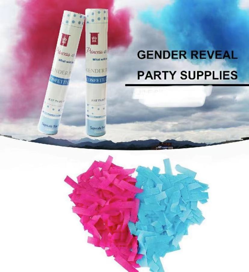 2021 Holi Electric Confetti Launcher Gender Reveal Paper Cannon for Wedding New Year & Party Entertaining Colorful Powder Cannon