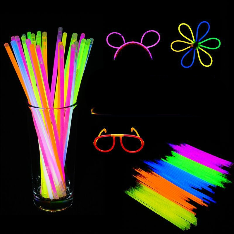 Disposable colorful light stick concert flash bracelet luminous dance glow stick