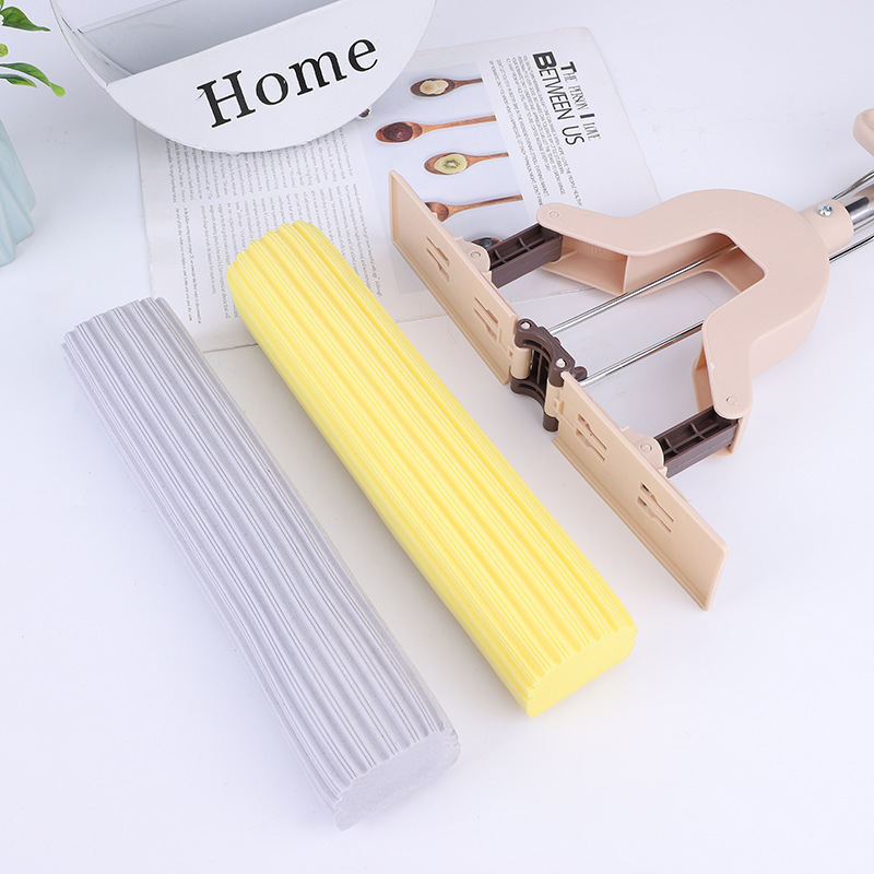 Sponge mop stainless steel rod folded water mop water sucking mop household