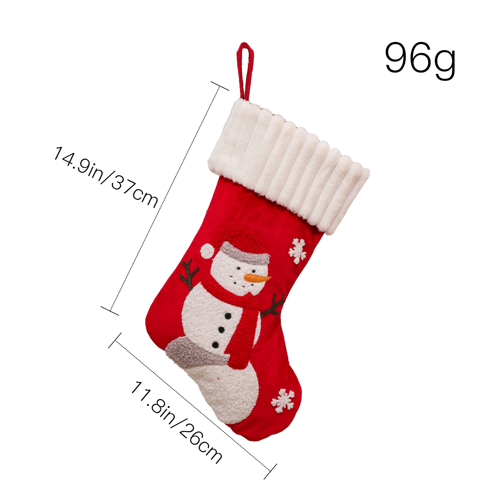 Christmas supplies large embroidered elderly snowman Christmas stockings fireplace decoration gift