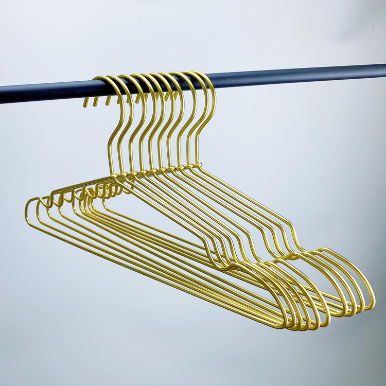 aluminum alloy household anti slip and non marking clothes hanging dry and wet dual purpose clothes hanger