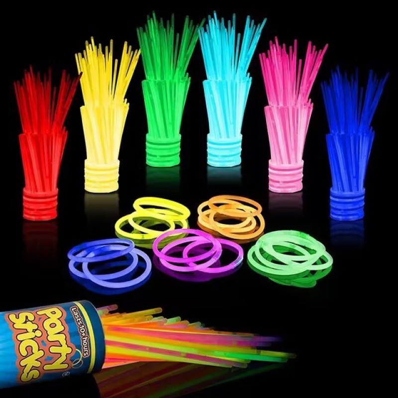 Disposable colorful light stick concert flash bracelet luminous dance glow stick