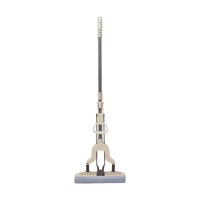 Sponge mop stainless steel rod folded water mop water sucking mop household