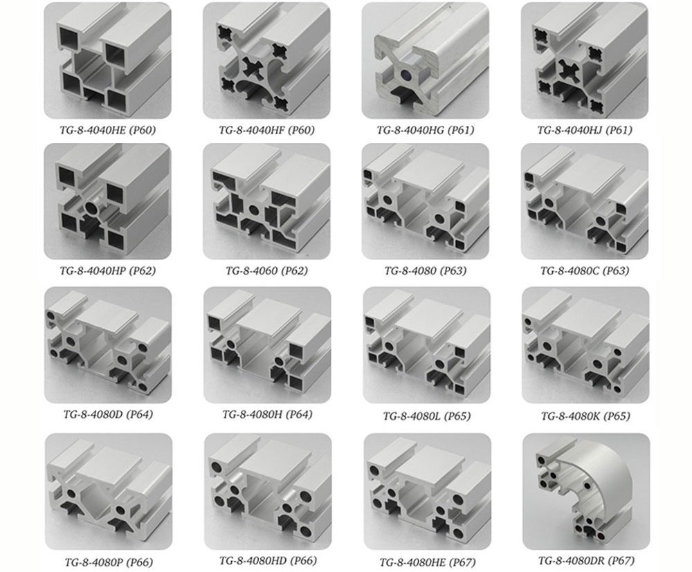 Extrusion 40X40 Aluminium Industrial Profiles Perfil De Aluminio 40X40 T Ranurados 40X40 De Perfil De Aluminio