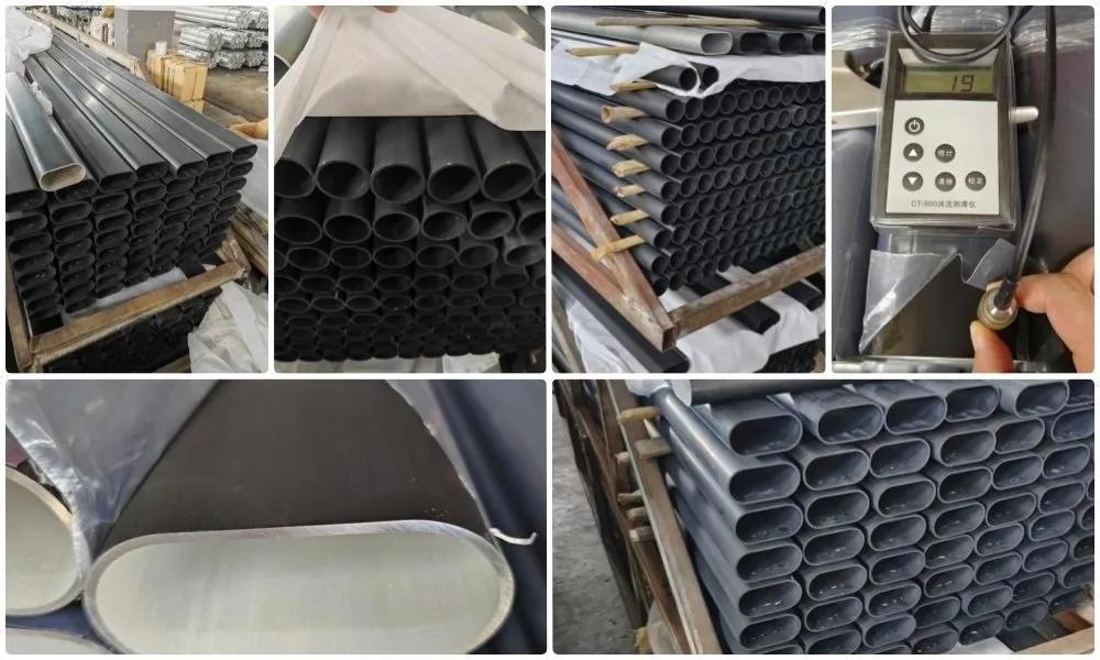 Foshan Manufacturer Extrusion Colorful Anodized Rectangular Pipe Square Tube Aluminium aluminio tubo Extruded Aluminum Pipes