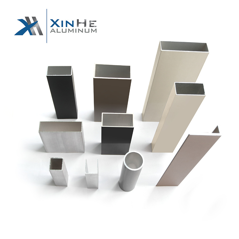 Foshan Manufacturer Extrusion Colorful Anodized Rectangular Pipe Square Tube Aluminium aluminio tubo Extruded Aluminum Pipes