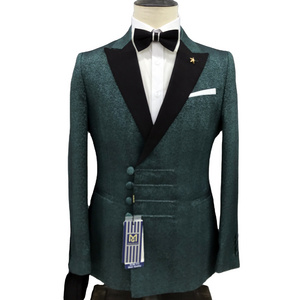 Latest Design Chinese Style Mens Suits Tailor-Made Tuxedo 2 Pieces Blazer Coat Wedding Party Groom Suits For Men