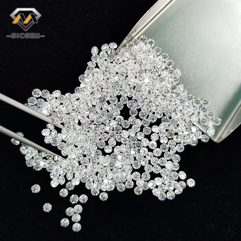 DEF Color Moissanite Wholesale OEM Custom Round Cut Synthetic Diamond Gemstone White VVS Moissanite Diamond