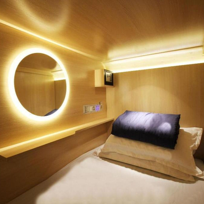 Xijiayi Wooden Single or Double Capsule Bed Hostel Capsule Hotel Furniture