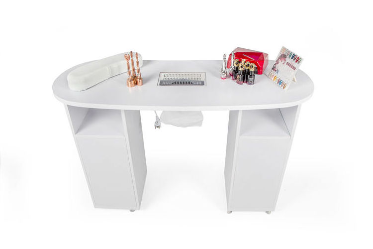 Multi-functional Salon Manicure Table with Drawers Nail Table with Cleaner Nail SPA