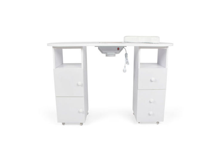 Multi-functional Salon Manicure Table with Drawers Nail Table with Cleaner Nail SPA