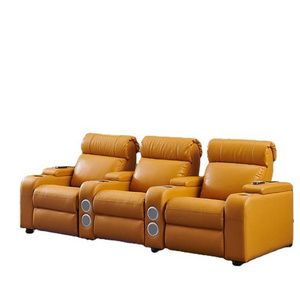 Xijiayi  Custom Multifunction Leather Reclining Movie Theater Seat, Leather Recliner Theater Seating, Electric Theater Seats