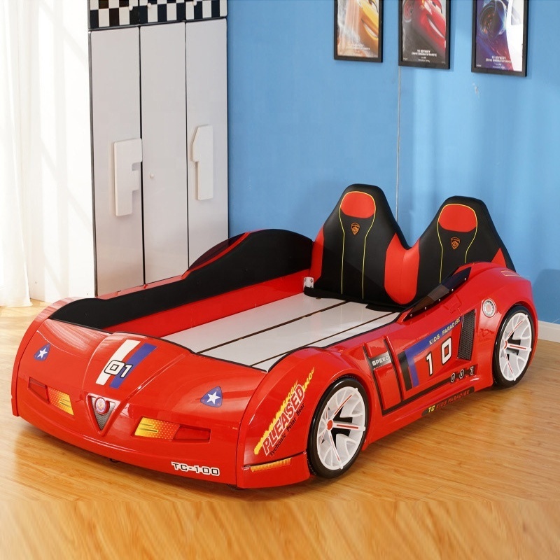 T1 high back all-inclusive cushion children's bed children's cartoon racing bed environmental protection children's car bed