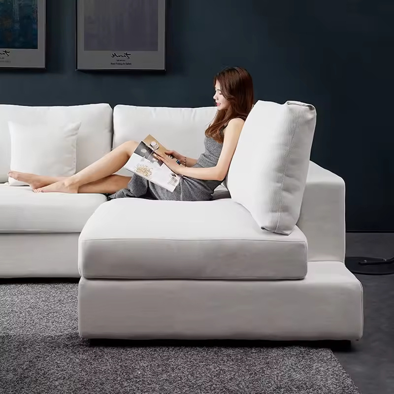 Modular Sectional Sofa Living Room French Furniture Deep Sitting Nordic Modern White Modular Sectional Couch sofa sets