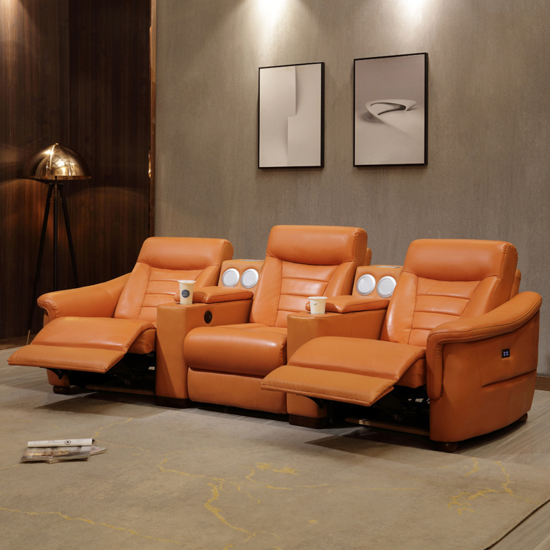 Customized First Class Space Function Sofa Home Cinema Sofa Private Cinema Smart Electric Sofa Recliner