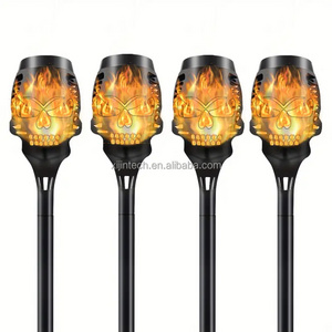 LED Light Outdoor Waterproof Outside Decoration Solar Flame Garden Stake Torch Light for Front Door Yard