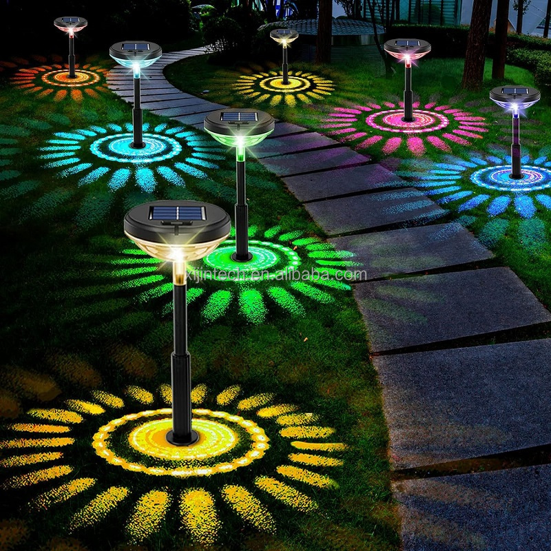 china wholesale solar color lights led outdoor solar garden light led waterproof