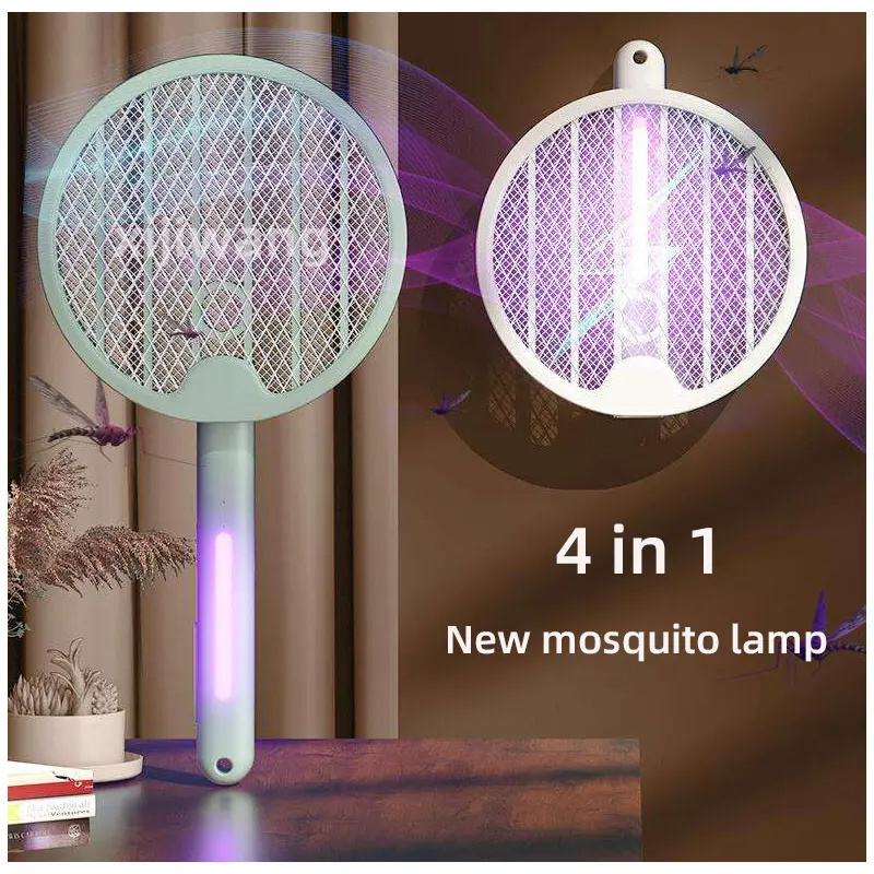 Foldable Fly Swatter High-efficiency Electric Mosquito Racket UV Light Trap