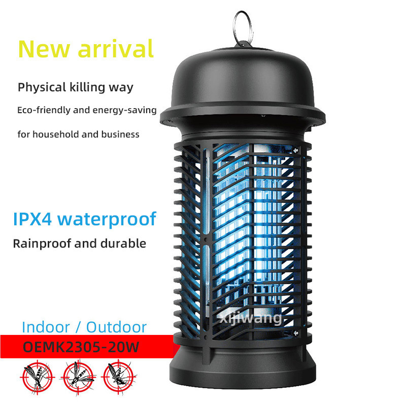 High-Efficiency Portable Bug Zapper Top UV Fly Trap 20W Mosquito Killer Hanging and Standing