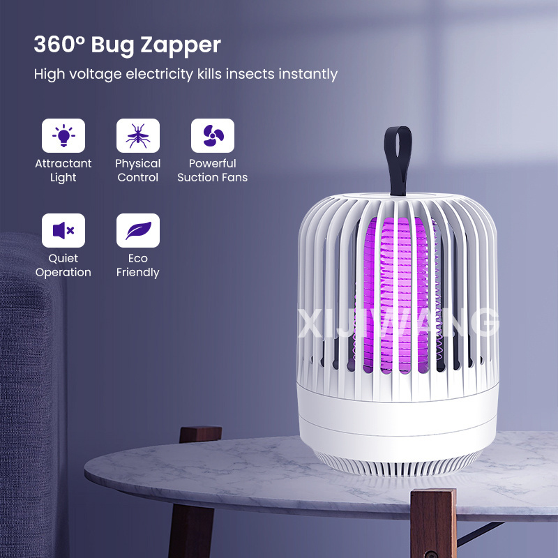 Gnat Trap Electric Fly Swatter Mosquito Zapper, Fly Zapper, Flea Trap Electric Rechargeable Mosquito Trap