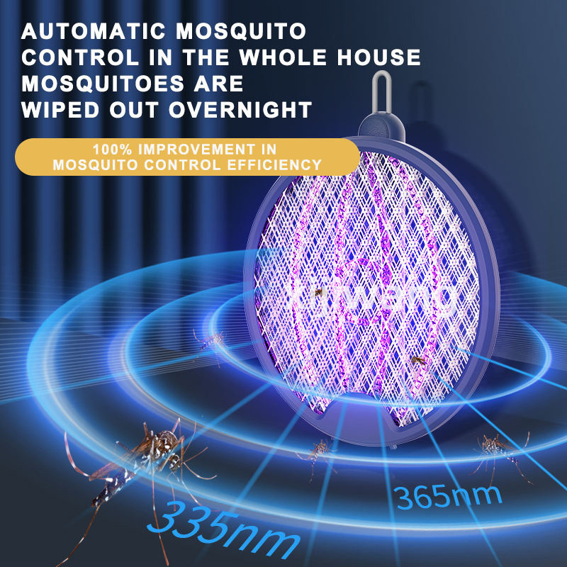 TOP Sale USB Fly Swatter Bat Effective Mosquito Racket UV Light Trap for Indoor and Outdoor