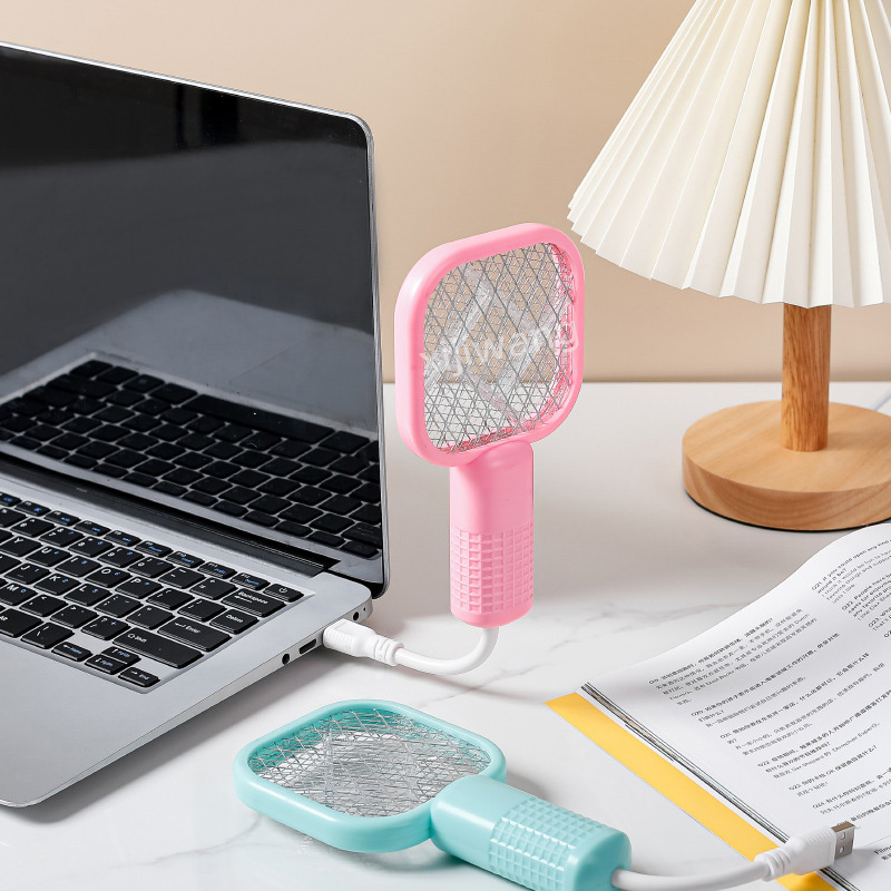 Multi-function Mini Mosquito Swatter Portable Plug-in Pest Catcher Foldable Fly Swatter Bat