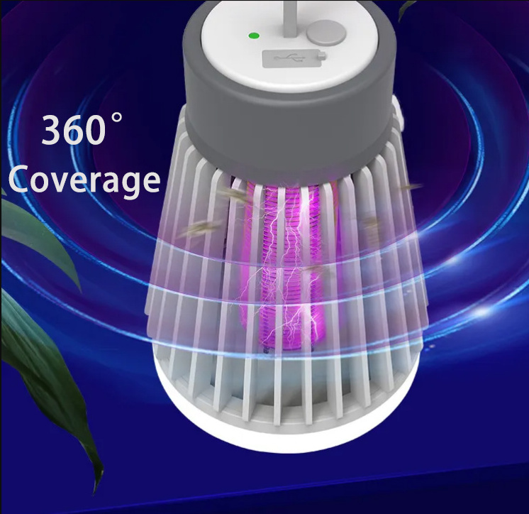 Electric Shock Mute Mosquito Repellent Light Catalyst Physical  Mosquito Killer  LED UV