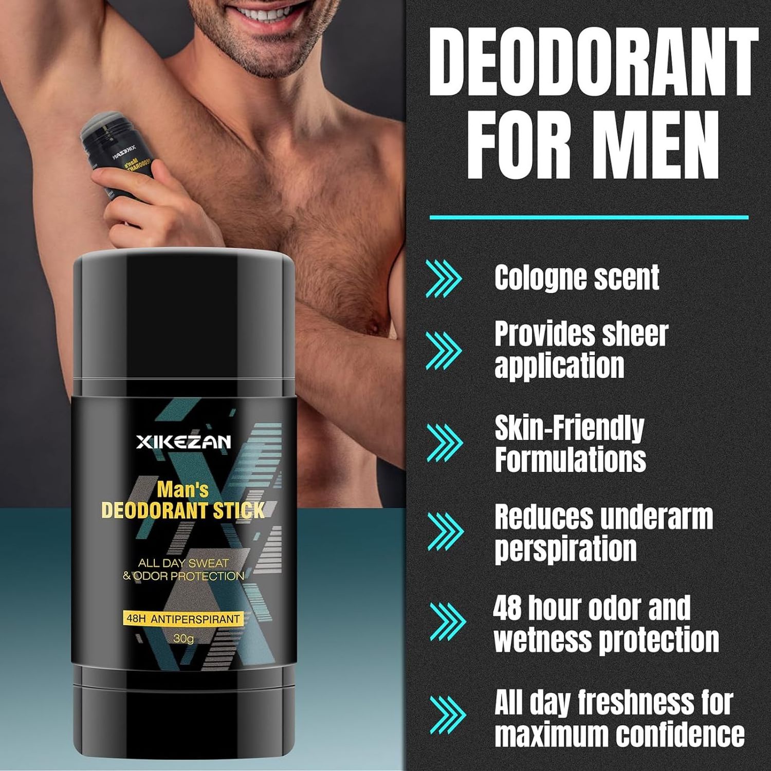 OEM Man's Deodorant Stick Organic Deodorant Natural Vegan Fragrance Perfume Antiperspirant Stick