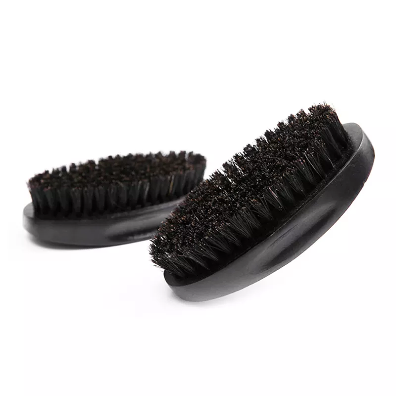 Custom Logo Boar Bristle 360 Wave Beard Brush Hot Selling Soft Medium Hard Boar Bristle 360 Wave Brush