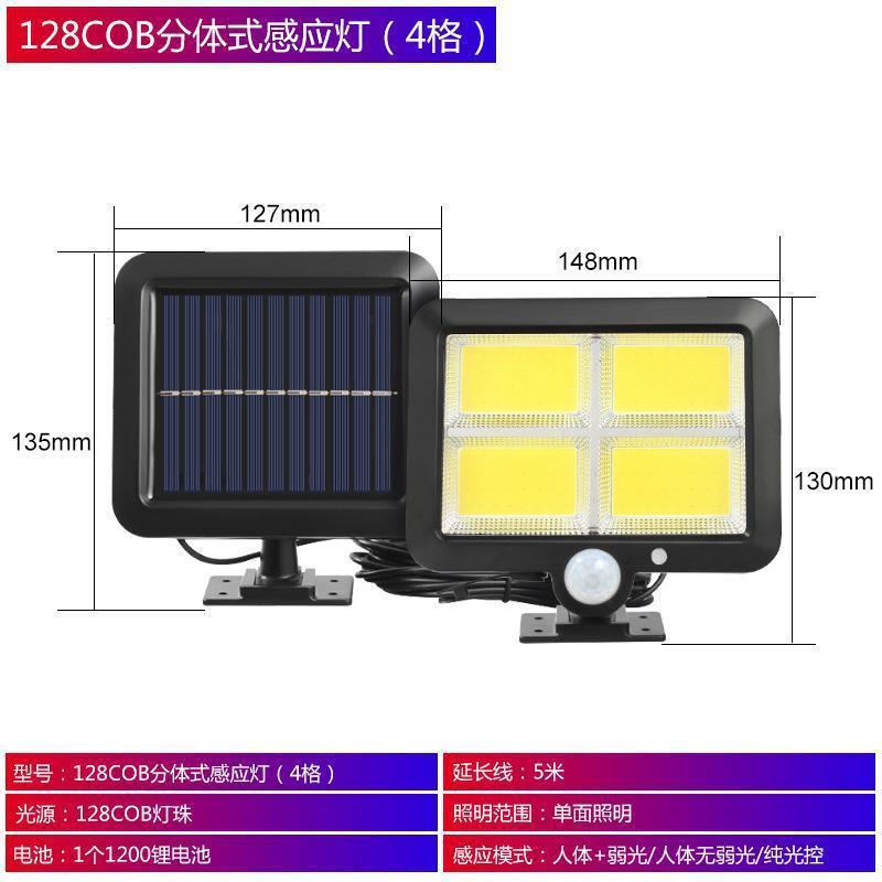 Battery Powered Waterproof Security Night Emergency Wall Mounted Garden Outdoor led Motion Sensor Solar Light