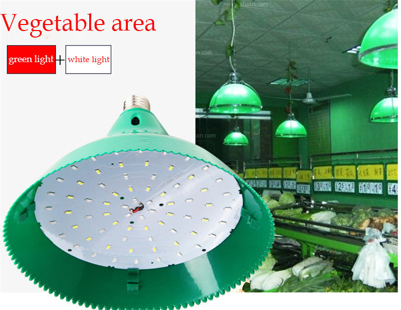 2024 New National Standard LED Light Fresh Meat Vegetable Fruit Lamp Supermarket Vegetable Market Special Pork Lamp Cooked Food