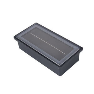 Waterproof Rectangular Embedded LED Solar Floor Tile Lamp Outdoor Underground Lights for Landscaping