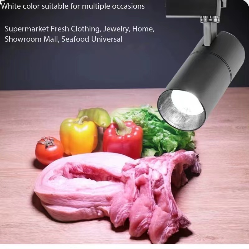 2024 LED Fresh Light for Fresh Meat Vegetables Fruits Seafood & Cooked Food Supermarket Spotlight for Pork Marinated Food Shop