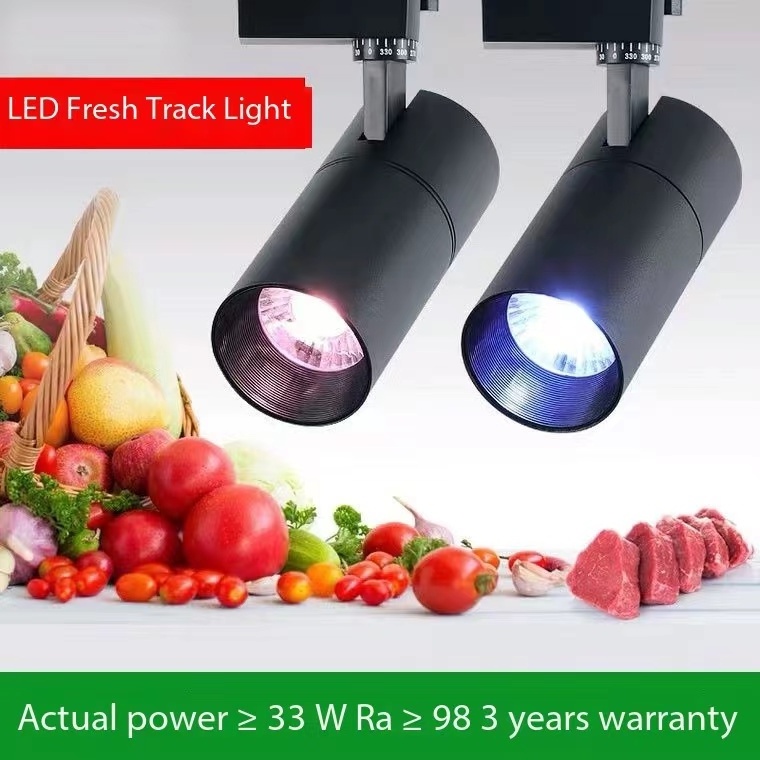 2024 LED Fresh Light for Fresh Meat Vegetables Fruits Seafood & Cooked Food Supermarket Spotlight for Pork Marinated Food Shop