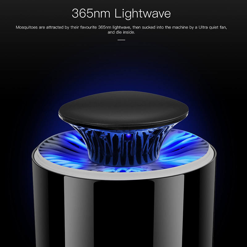 2024 New Home Indoor Intelligent USB Mosquito Killer Light-Controlled Portable Photocatalyst LED Bug Zapper Hot-Selling Product