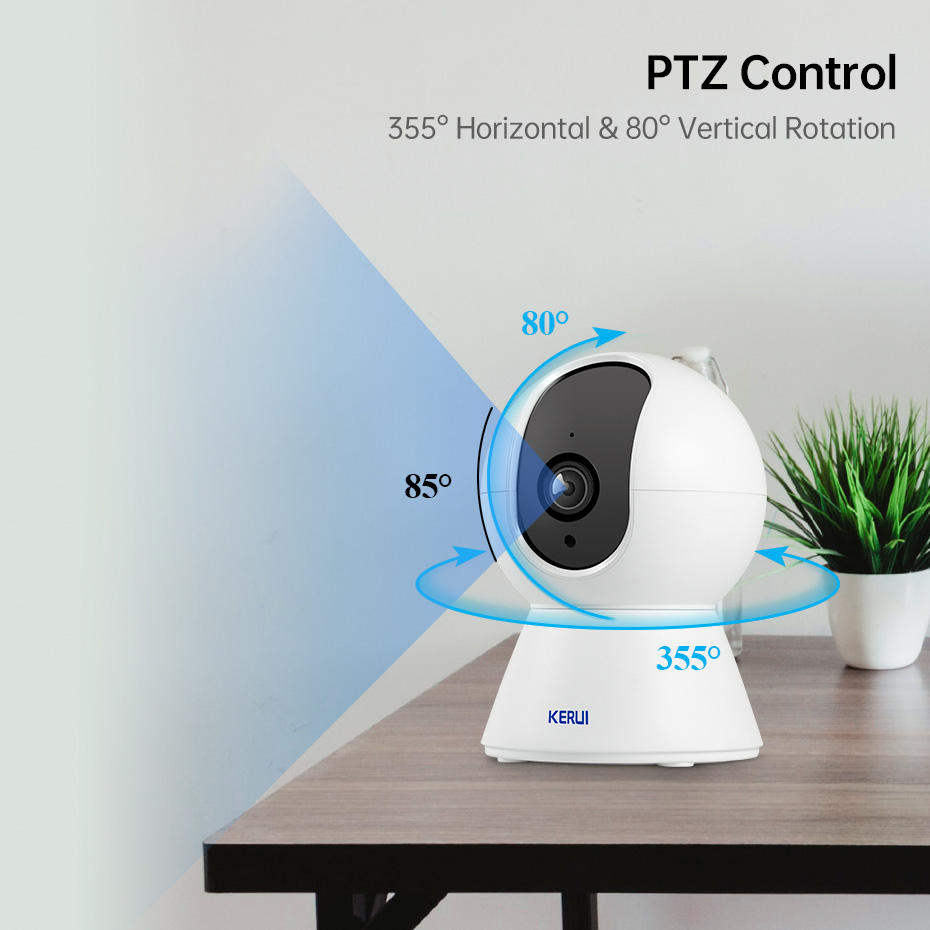 2024 New 3 Megapixel TUYA APP WIFI IP Security Camera Motion Detection Indoor Wireless Surveillance Micro Camera featuring CMOS